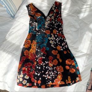 Alice & Olivia Floral Fit + Flare Dress